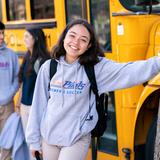 Saint Joseph Notre Dame High School Photo #4 - SJND has it's own school bus to drive students that are commuting to Alameda!