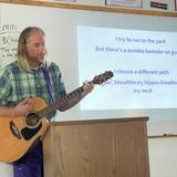 Temple Grandin School Photo #22 - Holm accepts a songwriting challenge - learning through entertainment and engagement is an area where our staff shines.