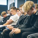 Front Range Christian School Photo #10 - FRCS Junior High choir students pray before class