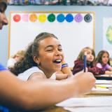 Front Range Christian School Photo #9 - FRCS Elementary students smile during class