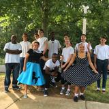 Brookwood Christian Language School Photo #7 - Students dressed up for 50's day while studying the 50's in US History.