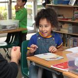 Woodinville Montessori School | Bothell Campus Photo - The Montessori Elementary Program (grades 1-6) provides the 6-12-year-old child limitless opportunities to apply his great powers of imagination and capacity for hard work. The deeper concentration, increased attention span, good organizational skills and self-direction that are often a result of the Montessori Early Childhood classroom allow these children to take on some rather complex projects.