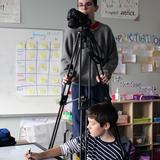 Primoris Academy Photo #6 - Our high school students work together on each other's productions in filmmaking class, rotating through various roles.