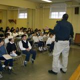 New Hope School Photo #2 - School assembly with local police officers