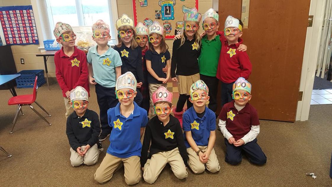 Suffolk Christian Academy Photo - Our kindergarten class is celebrating 100 days of school!