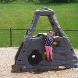 Grace Academy Photo - Children love to climb up the "Mountain Climber" in our playground!