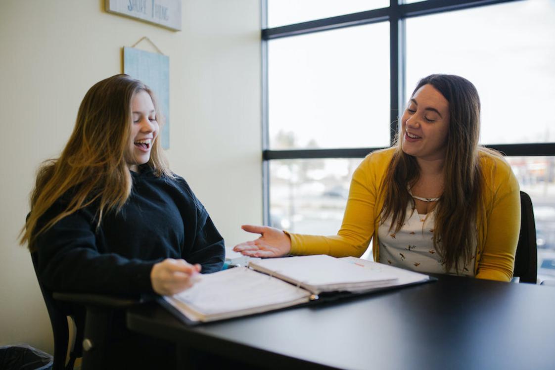 Fusion Academy Austin Photo - Classes at Fusion are one-to-one: one student and one teacher per classroom. Students have different teachers for different subjects, and teachers act as mentors in the one-to-one setting.