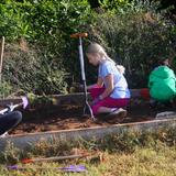 The Garden School of Marietta Photo #7 - Preparing the soil for fall plantings.