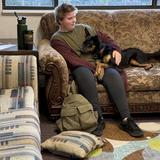 Crossroads School Photo #4 - Therapy dog, Bubba, connects with students at Crossroads School every day.