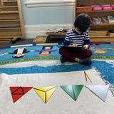 Windsor Montessori School Photo - Working in the classroom- Constructive Triangle