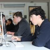 Immaculate High School Photo #6 - Students in our state-of-the-art Graphic Design Studio. Graphic design is offered at three levels, including a dual-enrollment course through Quinnipiac University.