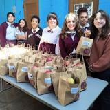 St. Joseph School Photo #4 - Grade 8 apple fundraising