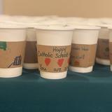 Holy Cross School Photo #16 - Students designed the coffee sleeves for Catholic Schools Week!