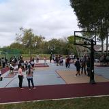 Azalea Park Baptist School Photo #1 - APBS completed the renovation of its sports court. The facility includes: Basketball, volleyball courts and track and field.