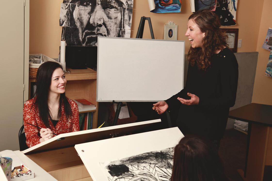 Mount Olympus Preparatory/Eva Carlston Academy Photo - Our students participate in art therapy once per week (though they can elect to do more as schedules permit), which includes instruction, practice, and a therapeutic debrief with our therapists. Students who wish to pursue a specific art form in a more in-depth manner may request extra studio time and instruction.