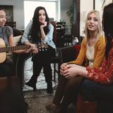 Mount Olympus Preparatory/Eva Carlston Academy Photo #5 - Music therapy utilizes non-verbal, but sound-based expression to help students access and communicate their inner state. As with all of our art therapies, previous experience or ability are unimportant and any student can benefit from the practice of sound-based expression, whether in the form of sophisticated guitar chords or simple forms of drumming.