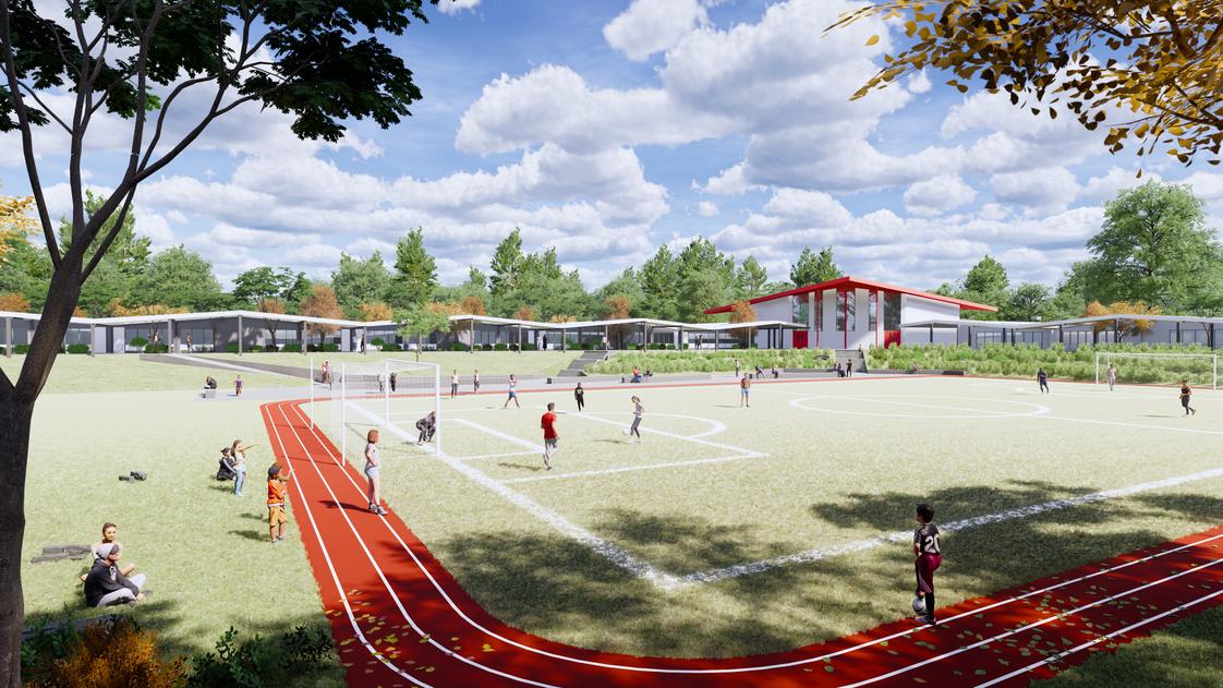 BASIS Independent Bellevue Photo - Future Upgrade - Adding a track to the field.