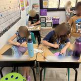The Haven Academy (formerly Canton Homeschool Resources LLC) Photo #7 - Elementary students painting in class