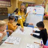 Village Preschool Academy Photo #3 - "In Classroom 3, our eldest children are hard at work exploring language arts, literacy, math, science, and the arts. With a strong emphasis on STEAM and Dual Language learning, our preschool offers a dynamic and enriching environment that nurtures curiosity, critical thinking, and whole-child development across every domain.