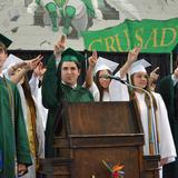 Tampa Catholic High School Photo #9 - TC grads from 2014 sing the school's alma mater at the Senior Farewell Assembly.