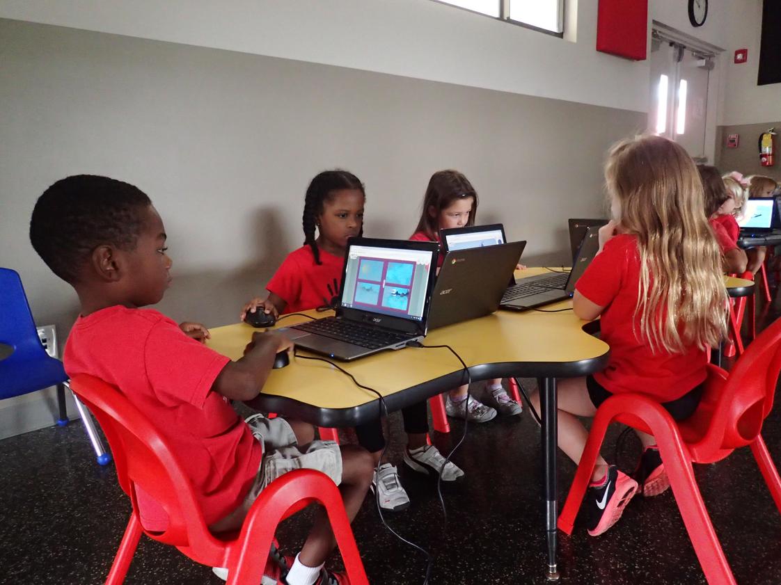 Trinity Lutheran School Photo #1 - We are a one to one technology school. All of our third through eighth grade students receive their own Chromebook for the school year. Our Early Childhood and kindergarten through second grade students also have daily computer time.