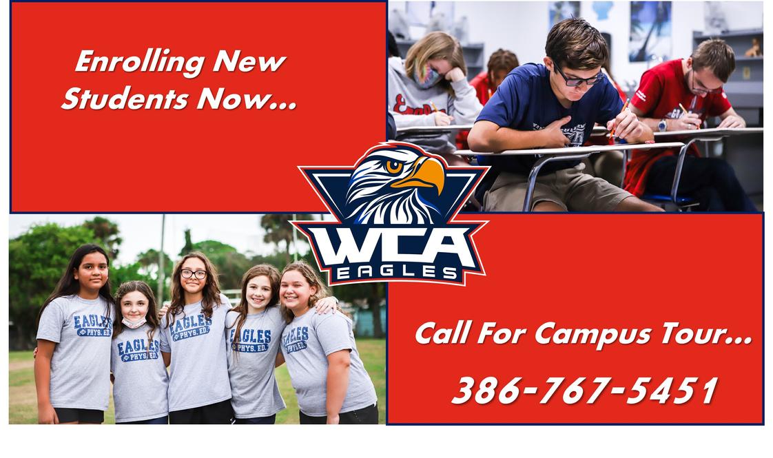 Warner Christian Academy Photo - Warner Christian Academy serves students from age 2 to grade 12. If you would a tour or more information, please call our Admissions Director at 386-316-7665 ext. 292. You may also find more information at www.wcaeagles.org.