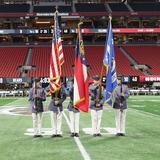 Riverside Preparatory Academy Photo #5 - Riverside's Color Guard presenting colors for the Atlanta Falcons game at Mercedes Benz Stadium.