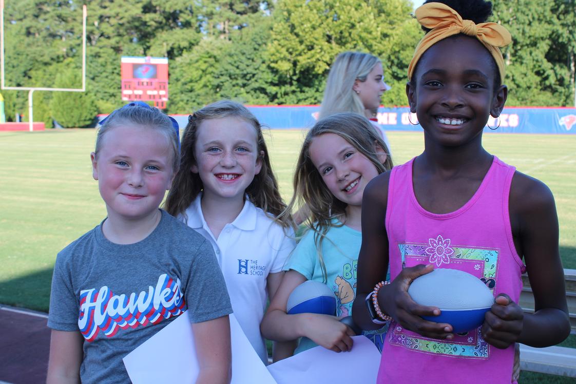 The Heritage School Photo - Lower School students at our football jamboree!