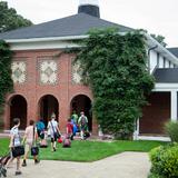The Avery Coonley School Photo #2 - Middle School students beginning their day on our beautiful and historic campus.