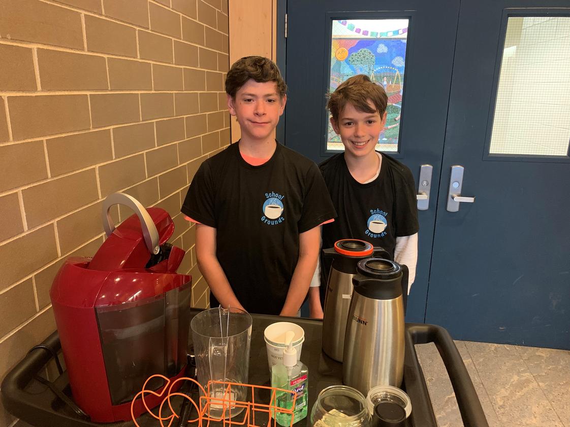 Knapp School and Yeshiva Photo #1 - School Grounds, the Knapp School and Yeshiva Coffee Cart, serves coffee and a smile on a daily basis. This coffee cart is supported by the school job program where students receive hands on work training and some are eligible to receive a paycheck too!