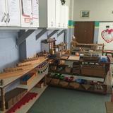 Park View Montessori School - Chicago Photo #6 - Montessori shelves allow the children to choose their own work and work at their own pace.
