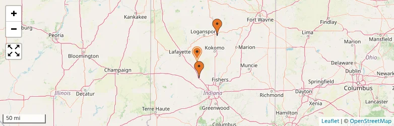 Related schools map