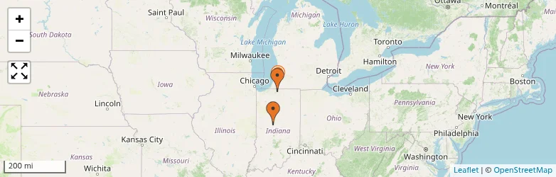 Related schools map