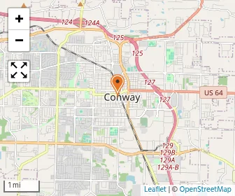 Map of University Of Central Arkansas