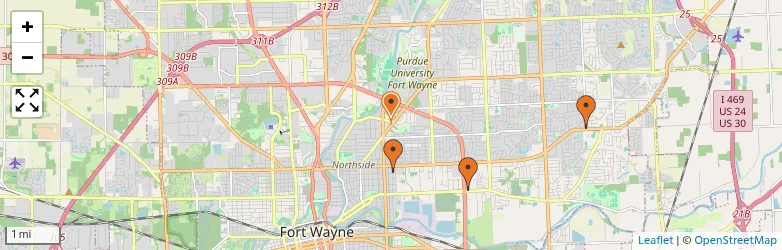 Related schools map