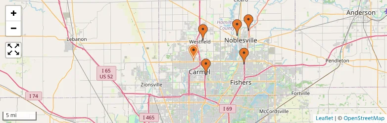 Related schools map