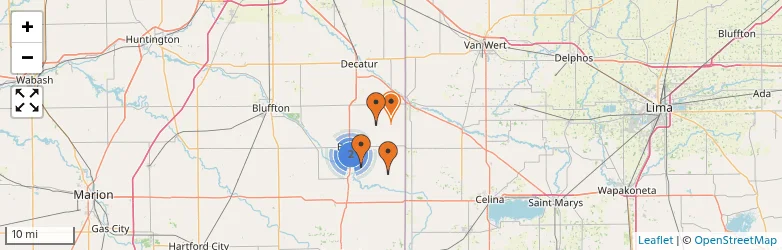 Related schools map