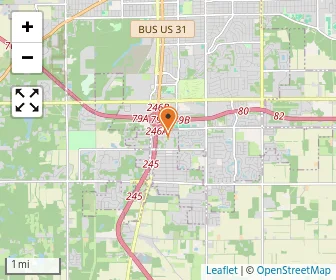 Map of South Bend Hebrew Day School