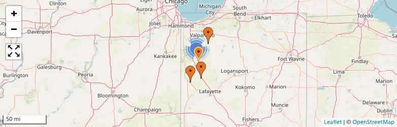 Related schools map