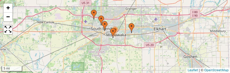 Related schools map