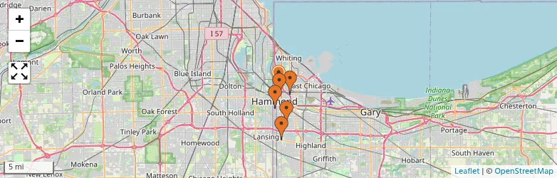 Related schools map