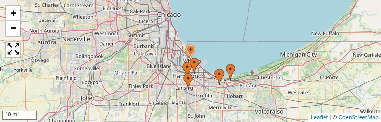 Related schools map
