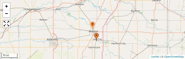 Related schools map
