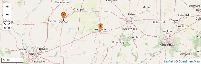 Related schools map