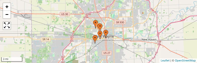 Related schools map