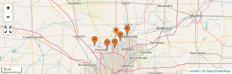 Related schools map