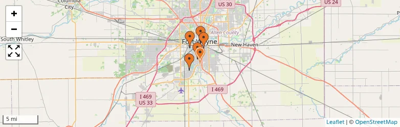 Related schools map