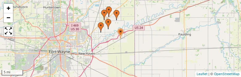 Related schools map