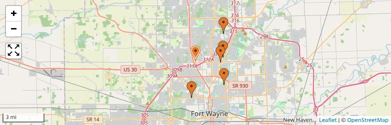 Related schools map