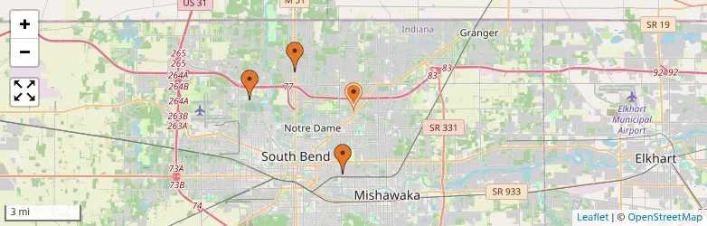 Related schools map